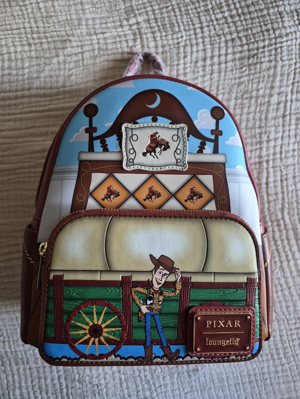 NWT Loungefly Toy Story Woody Round Up Backpack